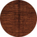 Round Abstract Orange Modern Rug, abs5301org