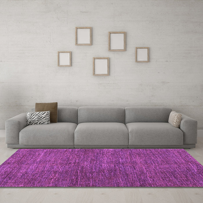 Machine Washable Abstract Purple Modern Area Rugs in a Living Room, wshabs5302pur