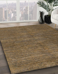 Abstract Reddish Brown Modern Rug, abs5302