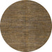 Round Machine Washable Abstract Sepia Brown Rug, wshabs5302