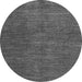 Round Abstract Gray Modern Rug, abs5302gry