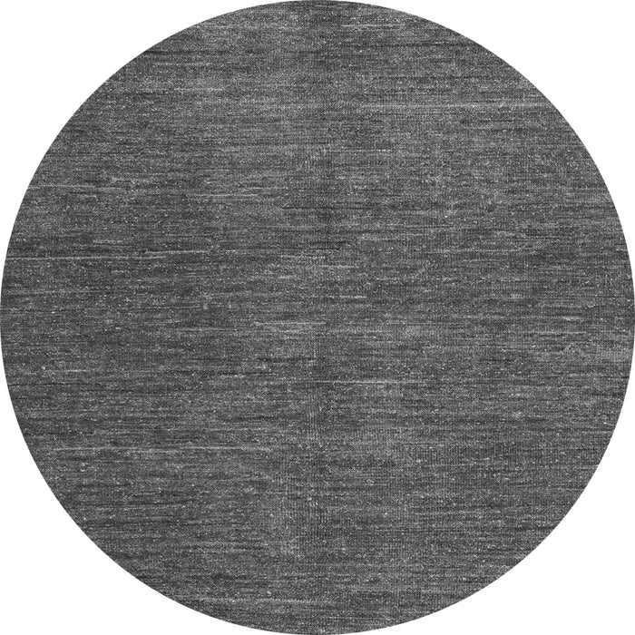 Round Machine Washable Abstract Gray Modern Rug, wshabs5302gry