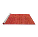 Sideview of Machine Washable Abstract Fire Red Rug, wshabs5303