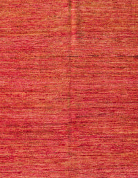 Machine Washable Abstract Fire Red Rug, wshabs5303