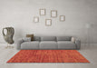 Machine Washable Abstract Brown Modern Rug in a Living Room,, wshabs5303brn