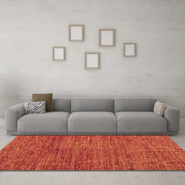 Machine Washable Abstract Brown Modern Rug in a Living Room,, wshabs5303brn