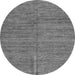 Round Abstract Gray Modern Rug, abs5303gry