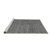 Sideview of Machine Washable Abstract Gray Modern Rug, wshabs5303gry