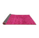 Sideview of Abstract Pink Modern Rug, abs5303pnk