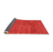 Sideview of Abstract Orange Modern Rug, abs5303org