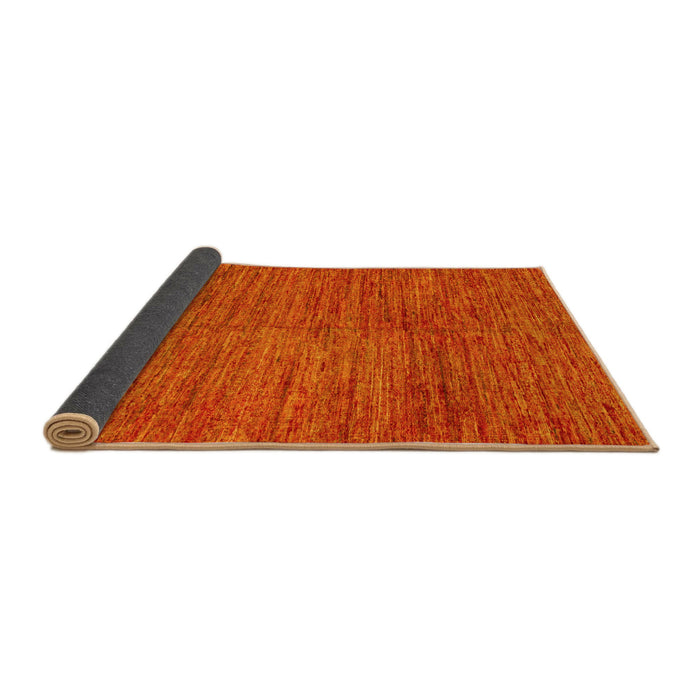 Sideview of Abstract Yellow Modern Rug, abs5303yw