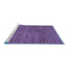 Sideview of Machine Washable Abstract Blue Modern Rug, wshabs5303blu