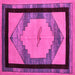 Square Abstract Pink Modern Rug, abs5304pnk