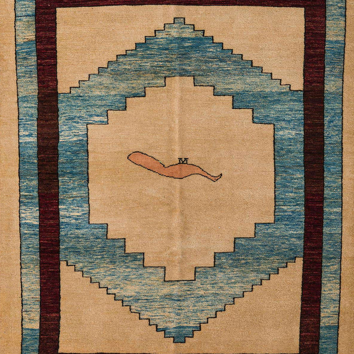 Abstract Dark Brown Modern Rug, abs5304