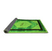 Sideview of Abstract Green Modern Rug, abs5304grn