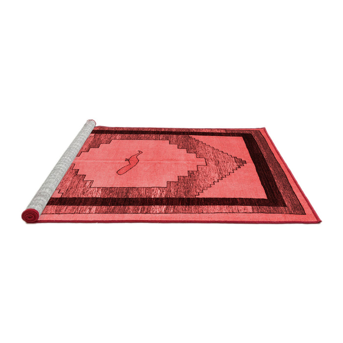 Modern Red Washable Rugs