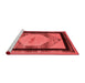 Modern Red Washable Rugs