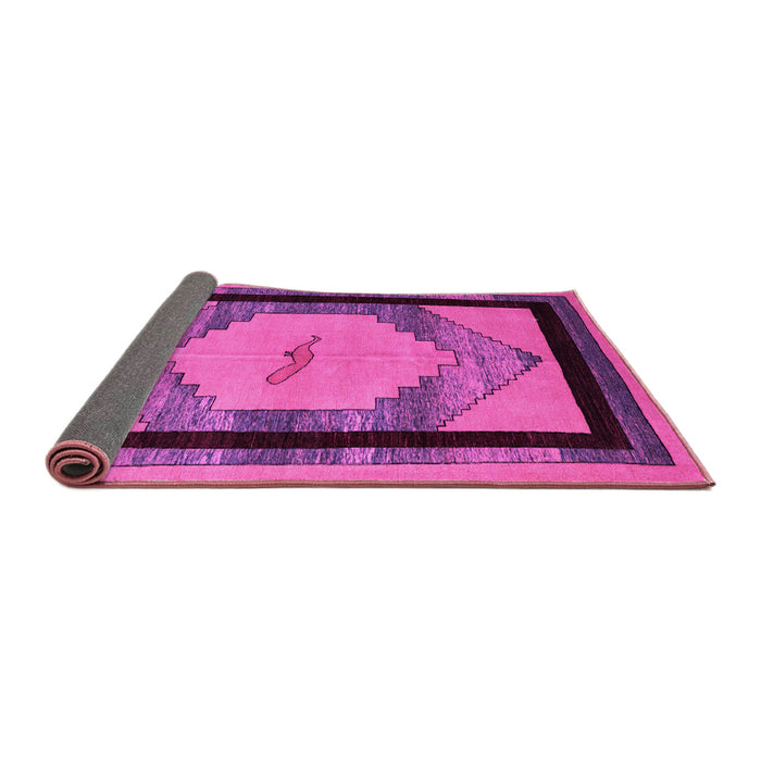 Sideview of Abstract Pink Modern Rug, abs5304pnk