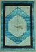 Abstract Light Blue Modern Rug, abs5304lblu