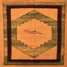 Square Abstract Orange Modern Rug, abs5304org