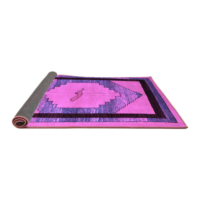 Sideview of Abstract Purple Modern Rug, abs5304pur