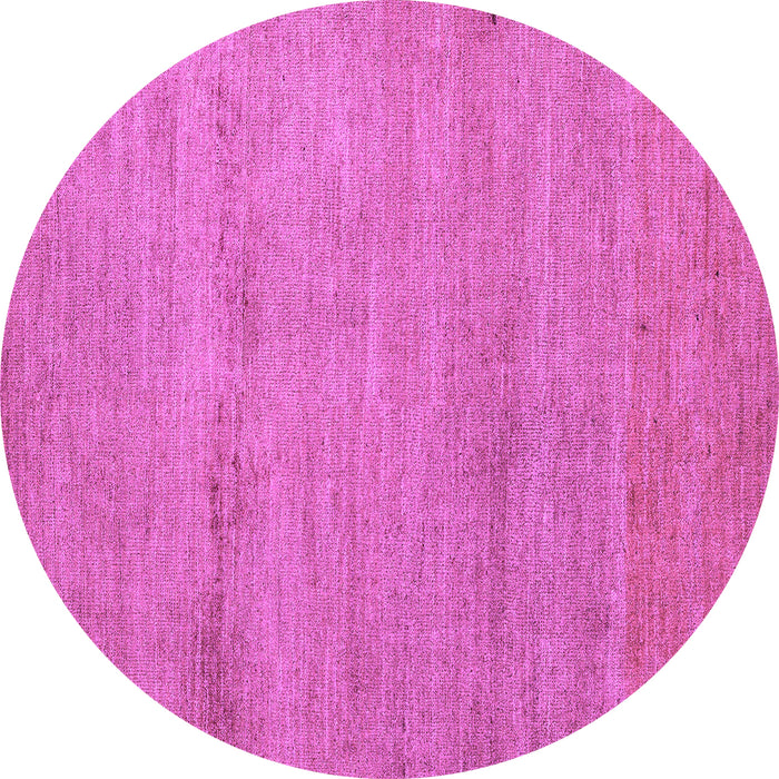 Round Machine Washable Abstract Purple Modern Area Rugs, wshabs5305pur
