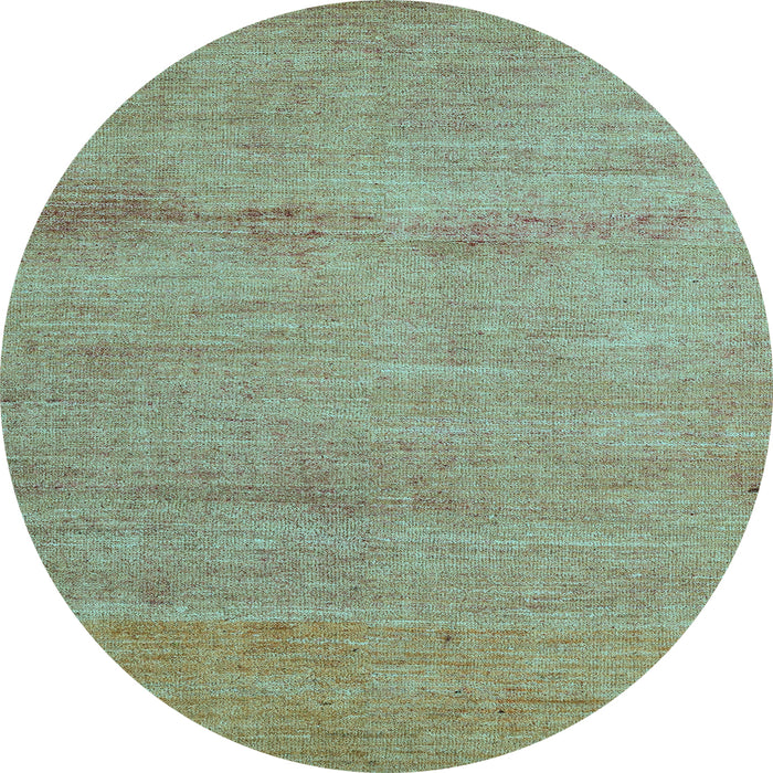 Round Machine Washable Abstract Light Blue Modern Rug, wshabs5305lblu