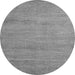 Round Abstract Gray Modern Rug, abs5305gry