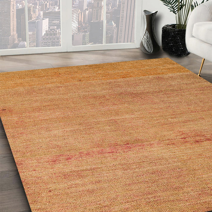 Machine Washable Abstract Orange Rug in a Family Room, wshabs5305
