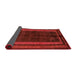 Sideview of Abstract Red Modern Rug, abs5306