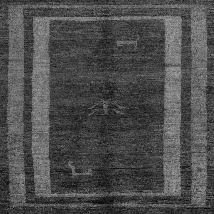 Square Machine Washable Abstract Gray Modern Rug, wshabs5306gry