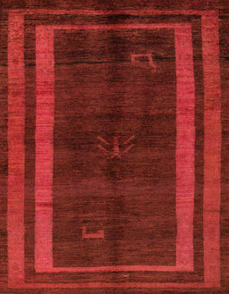 Abstract Red Modern Rug, abs5306
