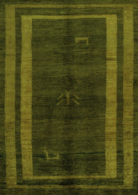 Abstract Green Modern Rug, abs5306grn