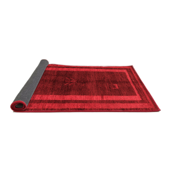 Abstract Red Modern Area Rugs