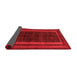 Abstract Red Modern Area Rugs