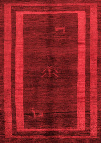 Abstract Red Modern Rug, abs5306red