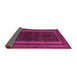 Sideview of Abstract Purple Modern Rug, abs5306pur