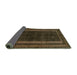 Sideview of Abstract Turquoise Modern Rug, abs5306turq