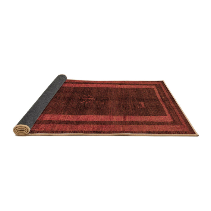 Sideview of Abstract Brown Modern Rug, abs5306brn