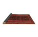 Sideview of Abstract Brown Modern Rug, abs5306brn