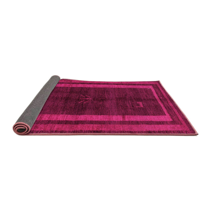 Sideview of Abstract Pink Modern Rug, abs5306pnk