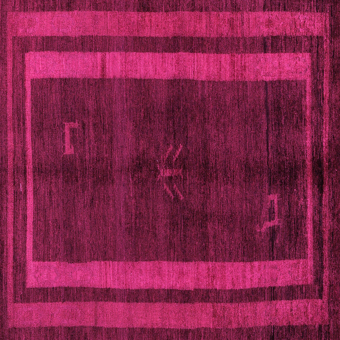 Square Abstract Pink Modern Rug, abs5306pnk