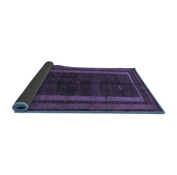 Sideview of Abstract Blue Modern Rug, abs5306blu