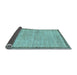 Sideview of Abstract Light Blue Modern Rug, abs5307lblu