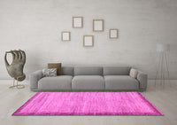 Machine Washable Abstract Pink Modern Rug, wshabs5307pnk