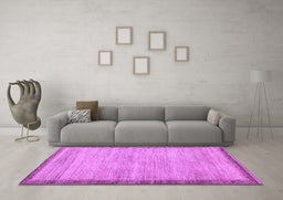 Machine Washable Abstract Purple Modern Area Rugs in a Living Room, wshabs5307pur