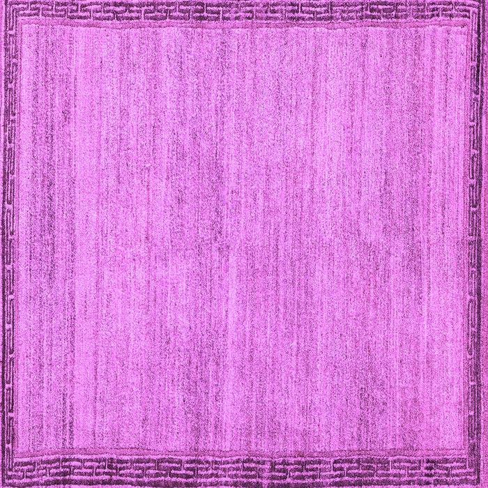 Square Machine Washable Abstract Purple Modern Area Rugs, wshabs5307pur