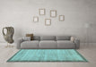 Machine Washable Abstract Light Blue Modern Rug in a Living Room, wshabs5307lblu