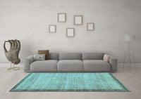 Machine Washable Abstract Light Blue Modern Rug, wshabs5307lblu