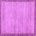 Square Abstract Purple Modern Rug, abs5307pur